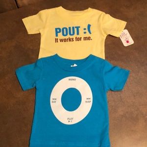 NWT Set of 2 Toddler Little Teez Tees